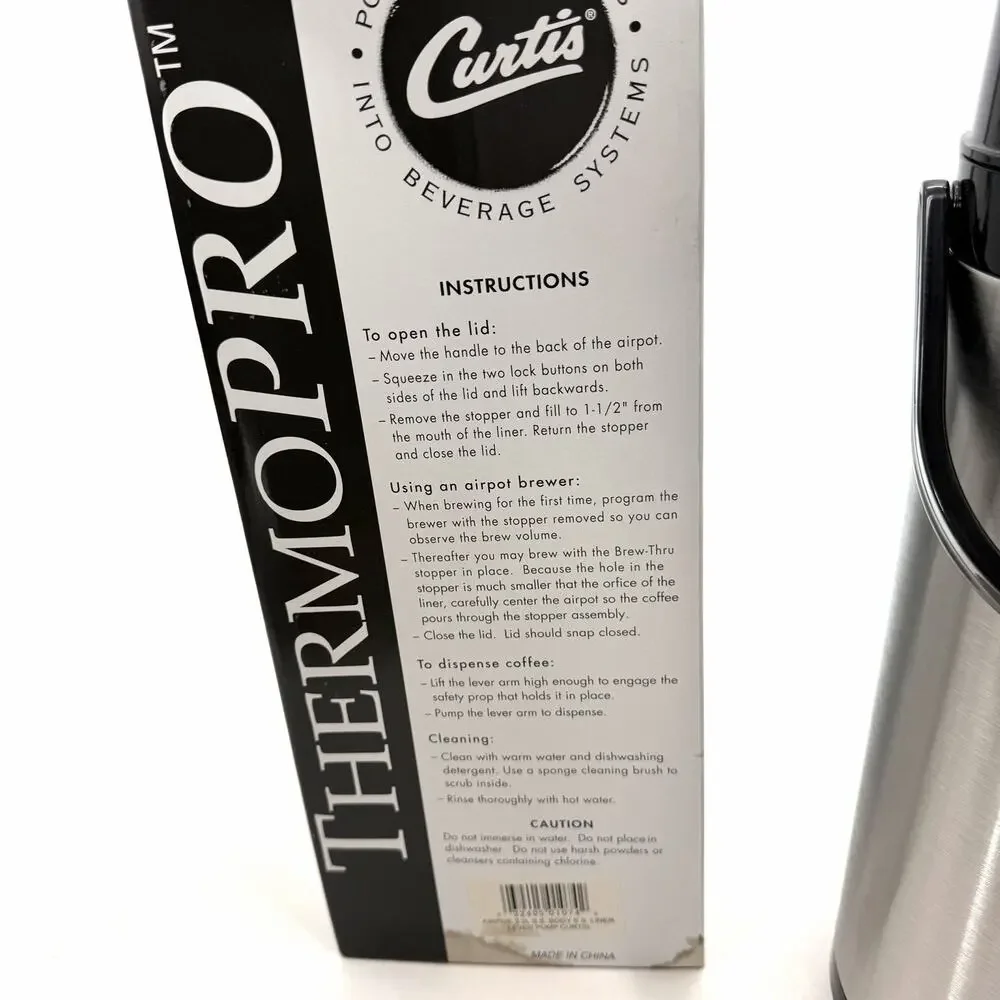 CURTIS TLXA-22 THERMOPRO Thermal Air Pot Coffee Dispenser with Lever
